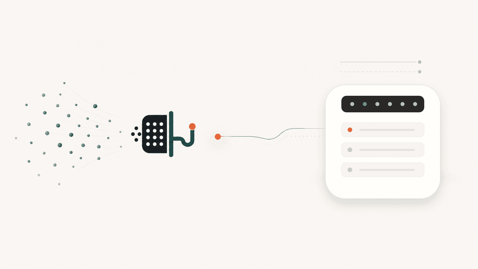 Watchline filtering noisy source events into one matched event for a custom agent backend.